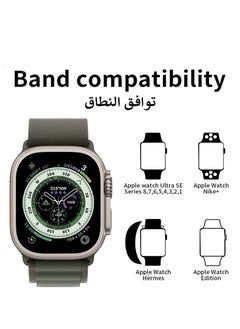 ELTRAZONE for Apple Watch Band Ultra Strap 42mm 44mm 45mm 49mm Alpine Loop Nylon Replacement Bands with Adjustable Sport Titanium G-hook Braided Straps for iWatch Ultra Series 8 7 SE 6 5 4 3 2 1  - Image 2