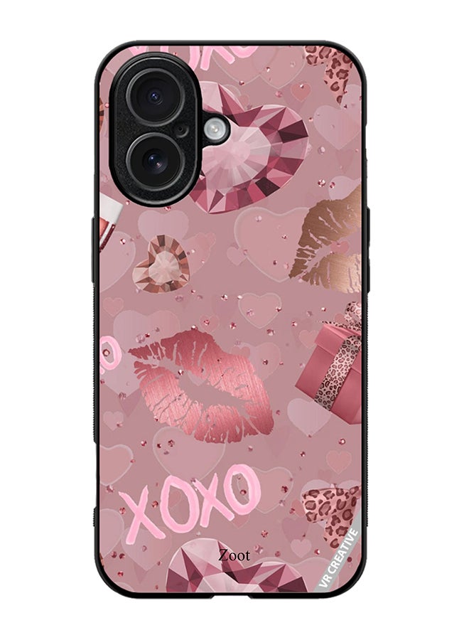 Protective Case Cover For Apple iPhone 17 Xoxo Design Multicolour
