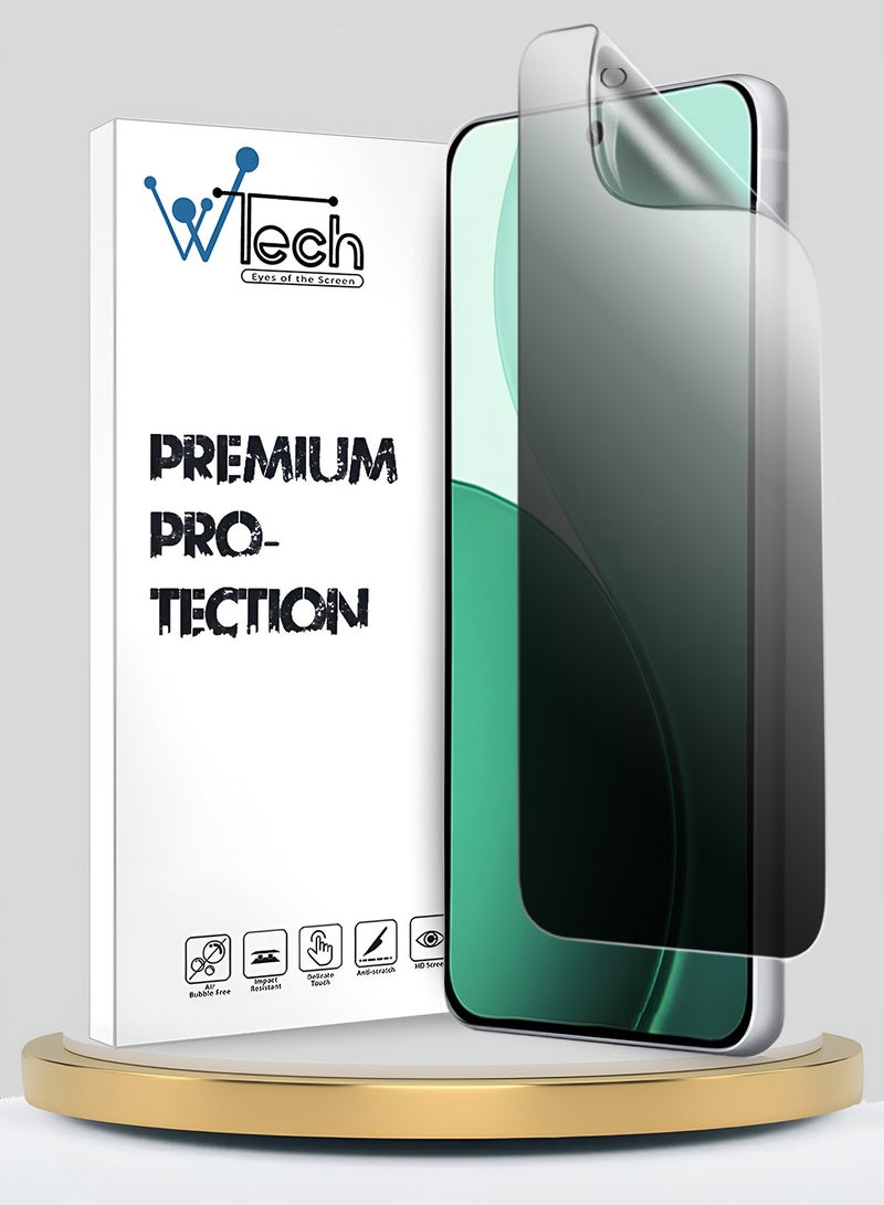 Wtech Oppo Reno14 F 5G 2025 Premium Hydrogel Anti Spy / Anti Privacy Film Thin and Flexible Screen Protector (MSHFMP) - Clear - Image 1