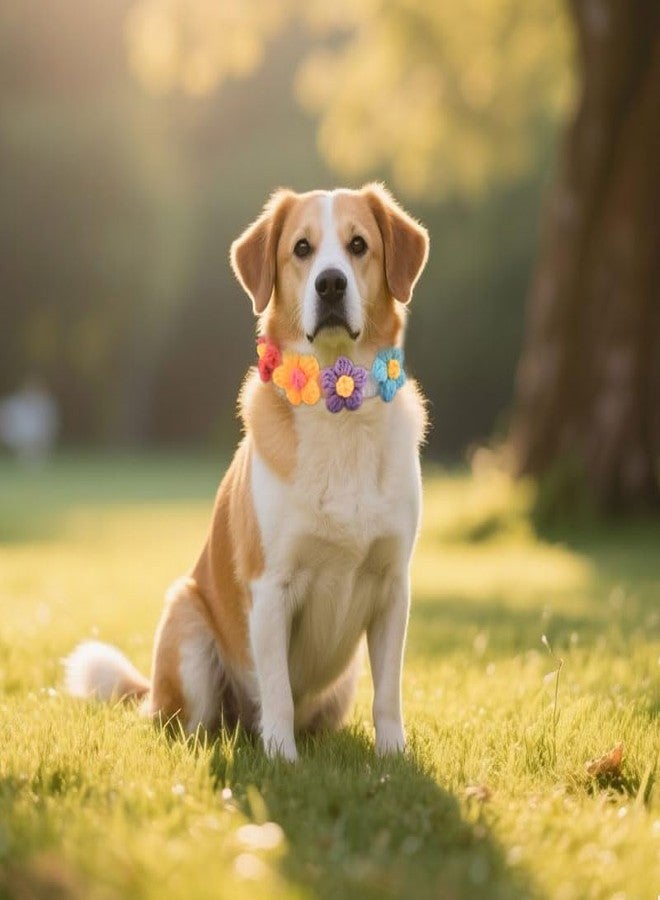 Guqqeuc XS Puppy Collar with Flower Tiny Kitten Pet Collar for Cat Dag Necklaces Floral Teacup Puppy Collars Pets Daily Decorations Accessory, Multicolor - Image 5