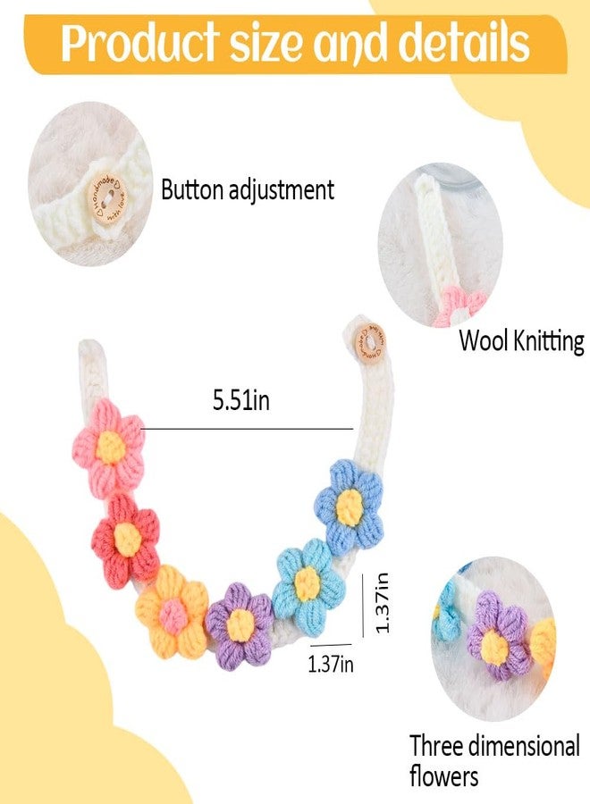 Guqqeuc XS Puppy Collar with Flower Tiny Kitten Pet Collar for Cat Dag Necklaces Floral Teacup Puppy Collars Pets Daily Decorations Accessory, Multicolor - Image 2
