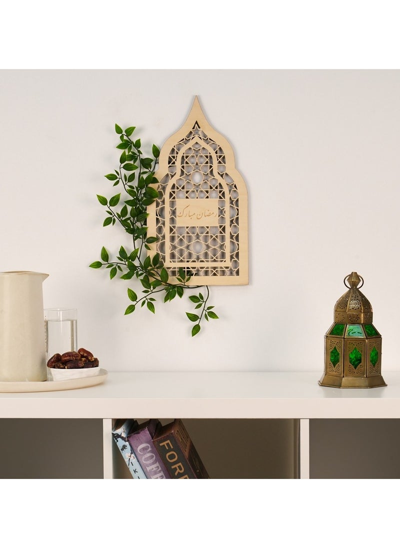 Hilalful HilalFul Ramadan & Eid-Ul-Fitr Wooden Door Wreath & Table Display - English | Decorative Piece | For Home Decoration | Modern Art | Islamic Theme  - Image 3