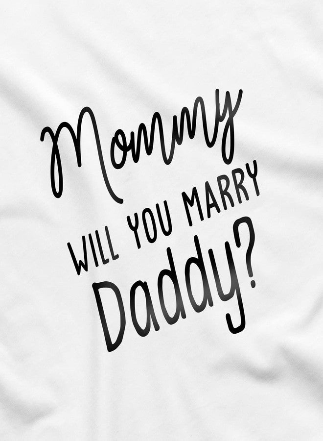 Printique Organic GOTS Certified Baby Onesie Unisex Bodysuit 0-18 months - Mommy Will You Marry Daddy | Engagement Proposal (Mommy, Will You Marry Daddy?, 6-9 Months) - Image 4
