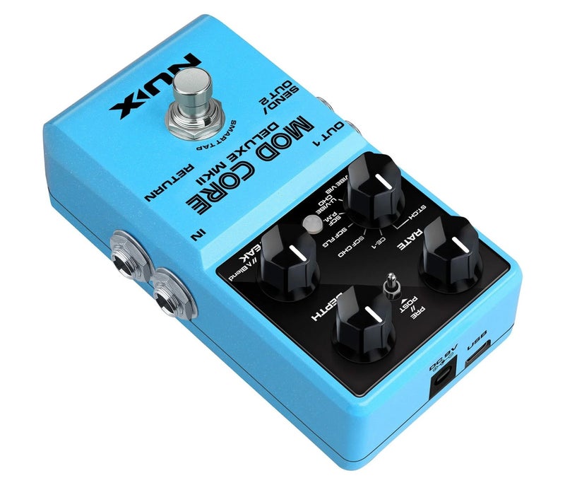 NUX Mod Core Deluxe MKII Modulation Pedal Effects - 3 Years Warranty - Image 3