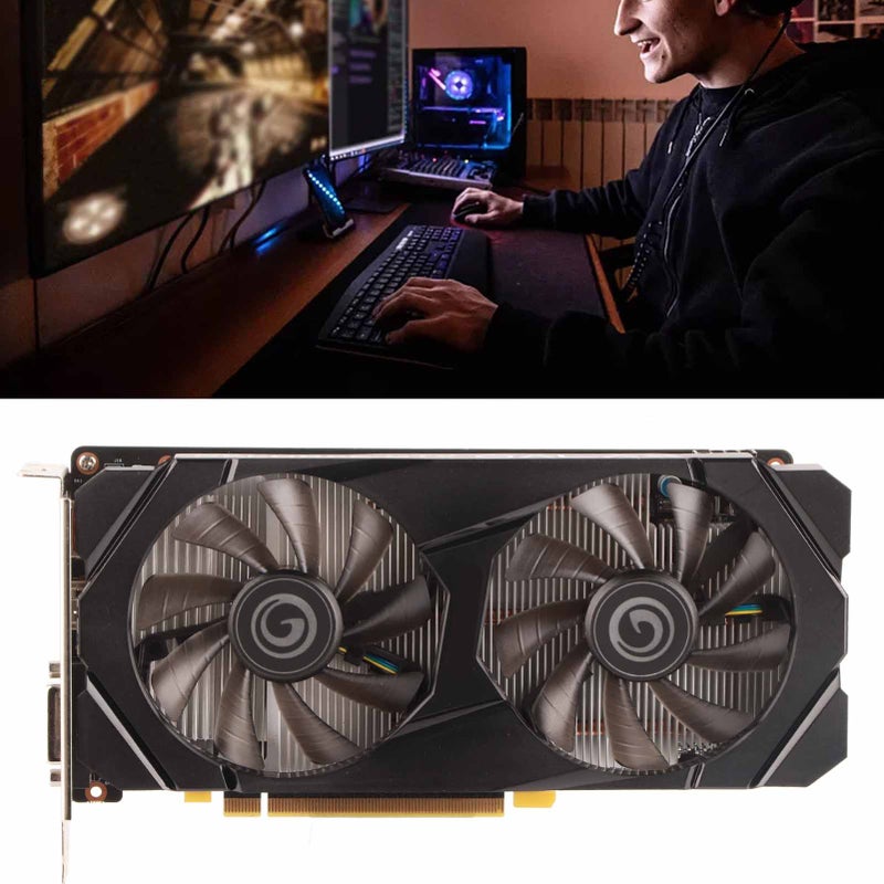 بطاقة رسومات GTX1660Ti 6G GDDR6 192 بت مع مروحتين ثابتة بطاقة رسومات ألعاب لأجهزة سطح المكتب المتينة - Image 3