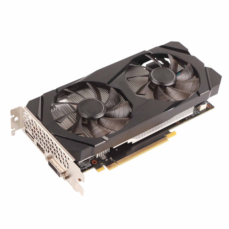 بطاقة رسومات GTX1660Ti 6G GDDR6 192 بت مع مروحتين ثابتة بطاقة رسومات ألعاب لأجهزة سطح المكتب المتينة - Image 5
