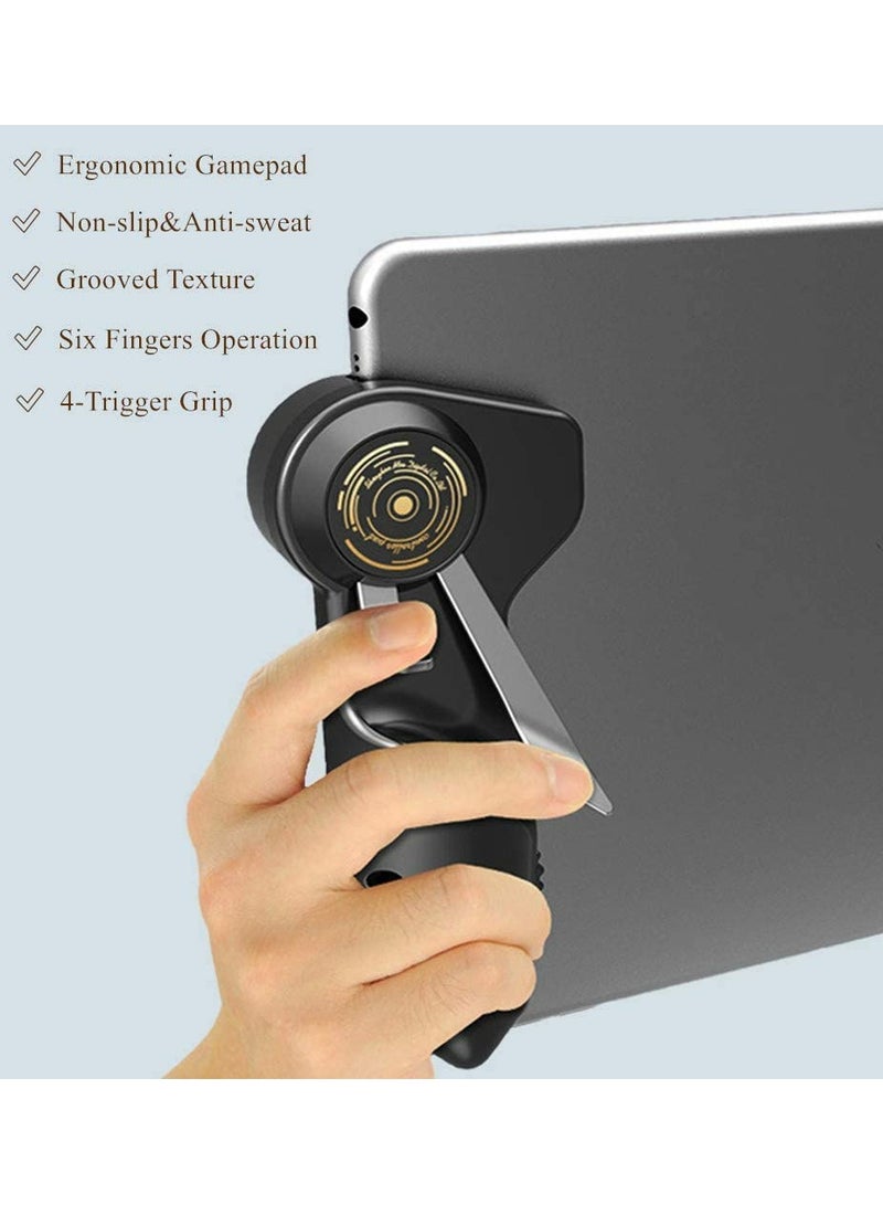 Mobile Game Controller for iPad/Tablets Joystick Handle Aim on L1R1 Shooter Gamepad Trigger (Black) - Image 5