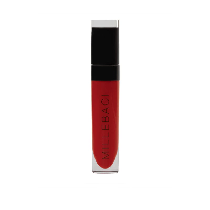 Nouba Millebaci Long Lasting Liquid Lipstick Dark Red, Lustrous Moisturizing Creamy Formula with Vitamin E Intense Color Pigment High Impact Makeup Lip Cream Color Stick Balm For Women (Color 7) - Image 1