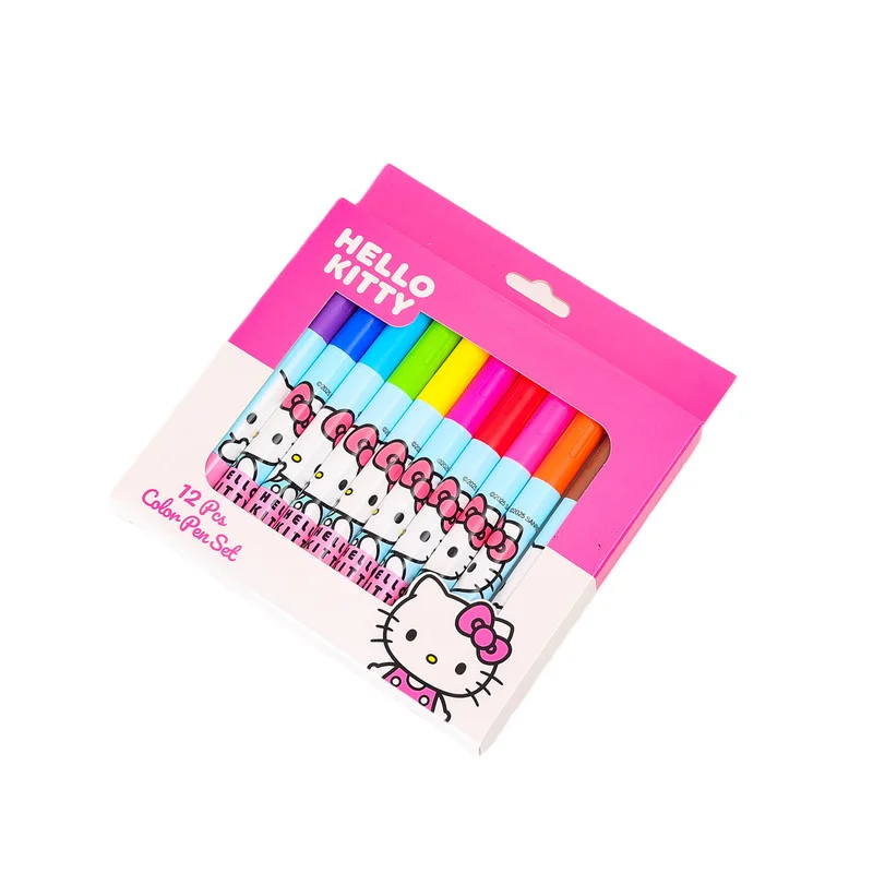 Sanrio  Sanrio Hello Kitty Look At My Ribbon 12-Piece School Marker Pen Set for Girls for Women | Best Price UAE