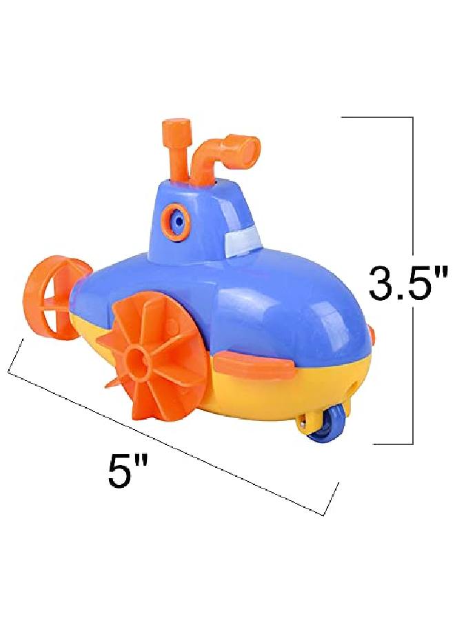 ArtCreativity Wind Up Submarine Toys For Kids Set Of 2 Water Swimming Toy Submarines Fun Bathtub Toys For Kids Underwater Party Favors For Boys And Girls Goodie Bag Fillers  - Image 3