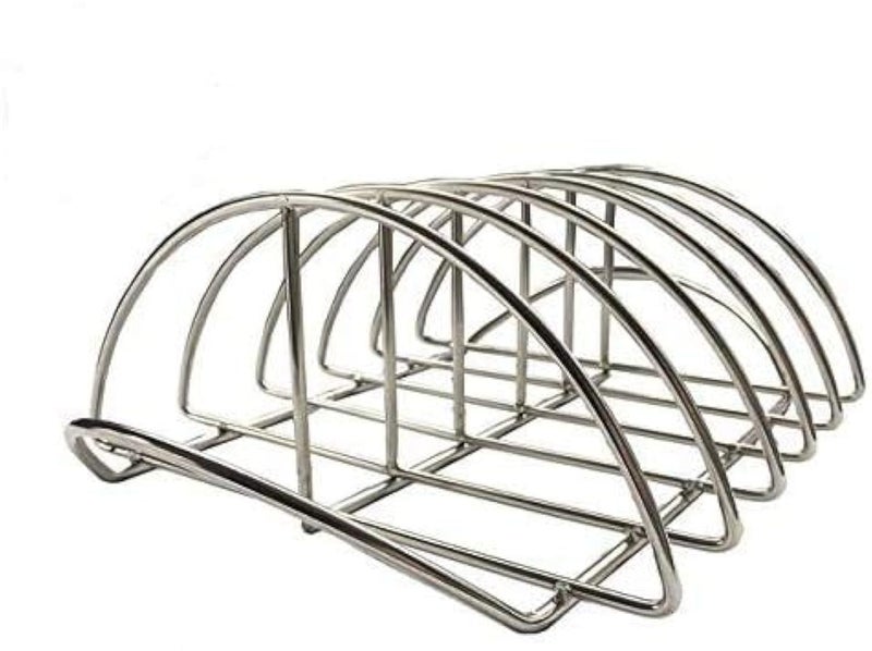 BBQ Rib Rack For Smoker Stainless Steel Rack For Large Big Green Egg and Kamado Joe Smoker Joe and 18 or Larger Grills Roast grill For Charcoal Grill Smoker