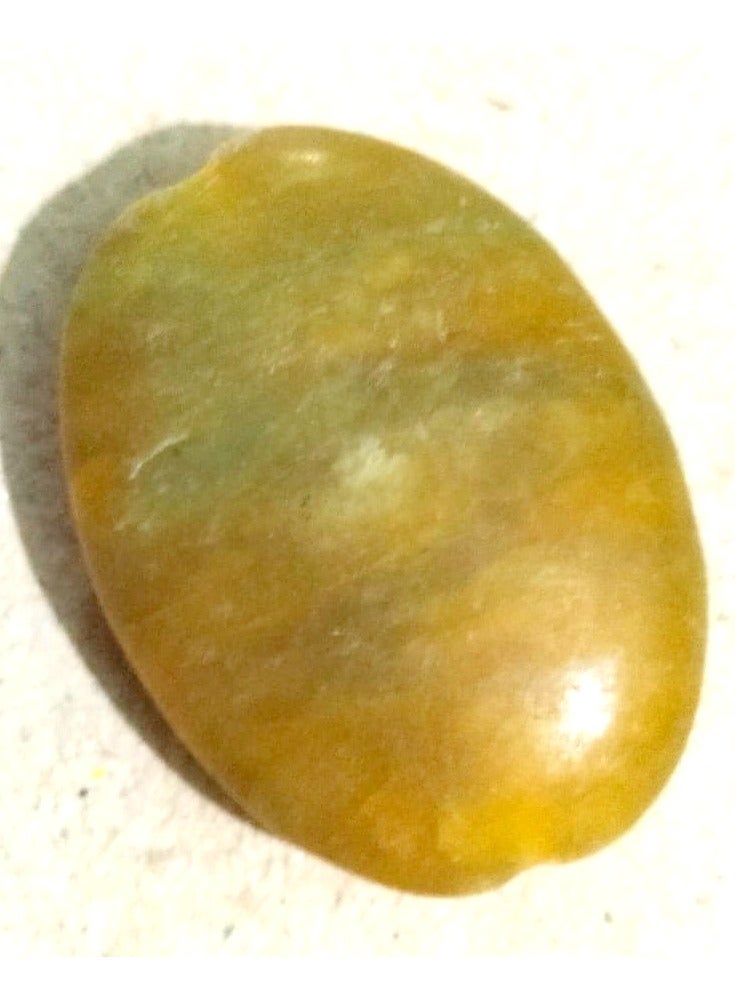 Elegant rare color matte Oval Drilled Gemstone Double face, Matte Finish, for Ring or Pendant Making - Image 1