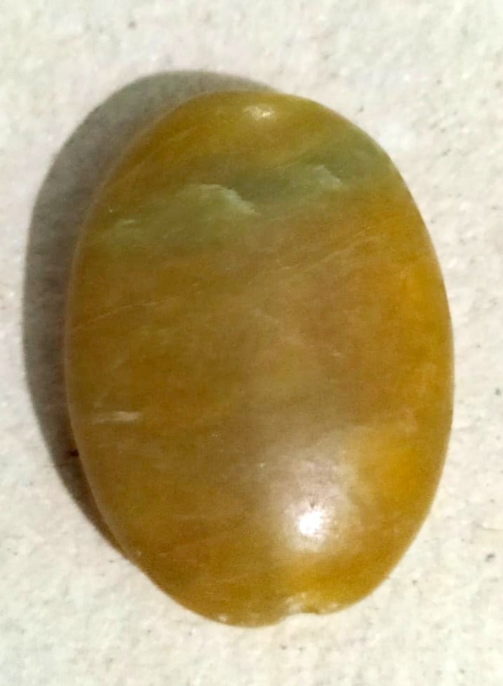 Elegant rare color matte Oval Drilled Gemstone Double face, Matte Finish, for Ring or Pendant Making - Image 2