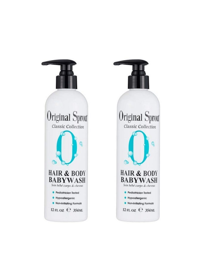 Original Sprout - Hair And Body Baby Wash. Organic Vegan Baby Shampoo And Body Wash For Sensitive Skin. 12 Fl Oz (Pack Of 2) - Image 1