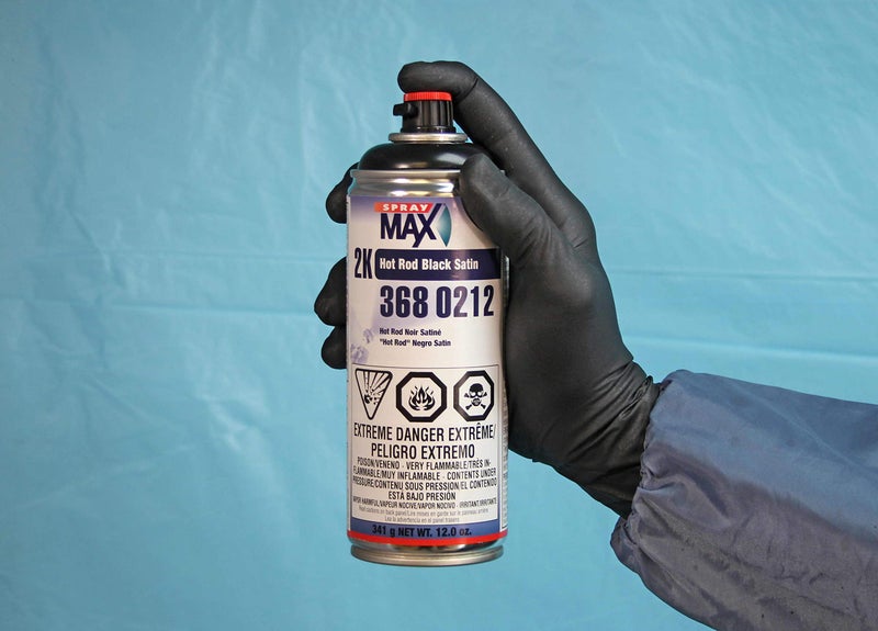 Spray max 2K Hot Rod Satin Black Spray Paint,Automotive Topcoat With Long Lasting and Durable Finish, High Chemical and Weather Resistance,2 Pack - Image 2