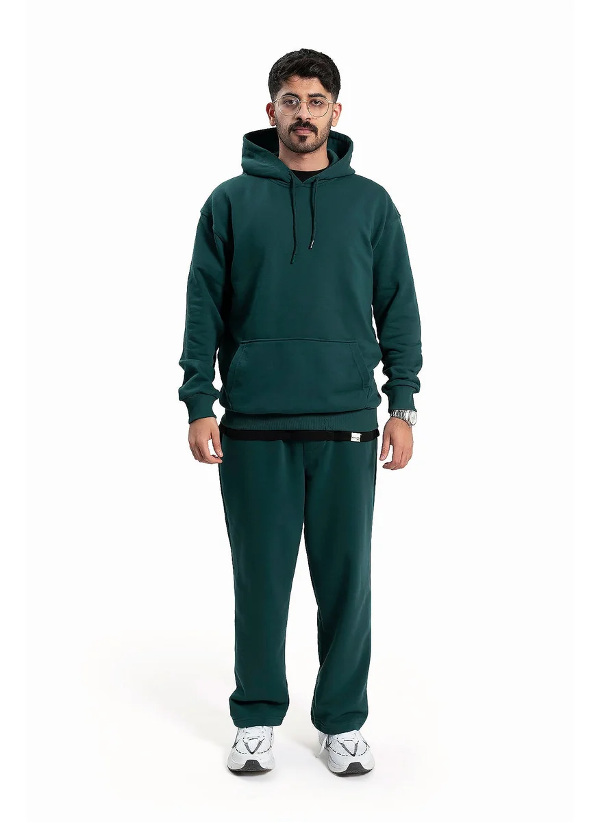 Wecre8 Men's Green Hoodie and Pants Set By WECRE8