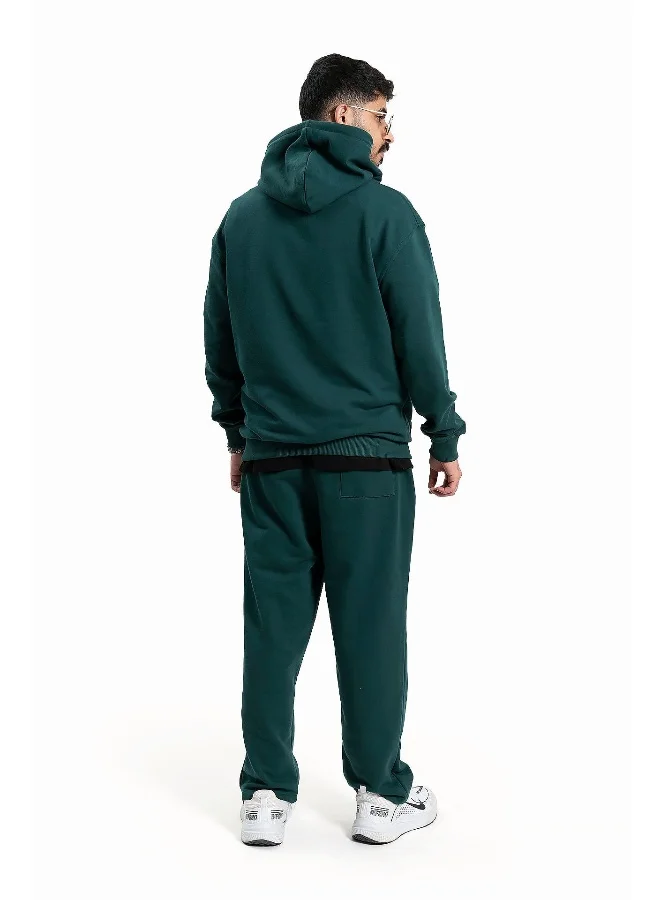 Wecre8 Men's Green Hoodie and Pants Set