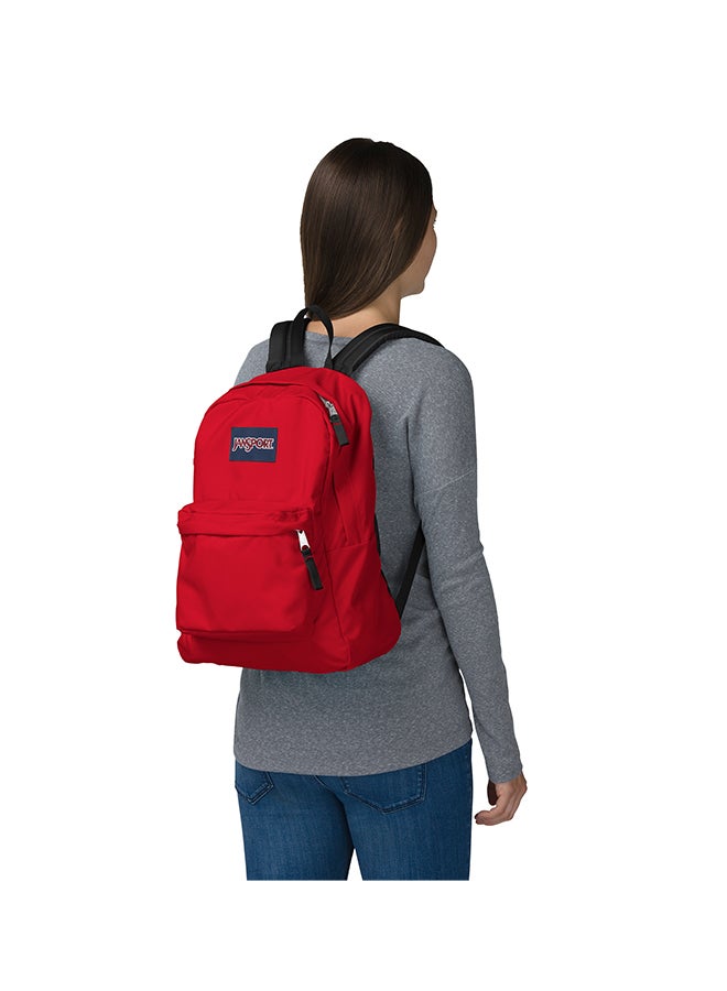 JANSPORT Super Break One Medium Backpack - Red Tape - Image 4