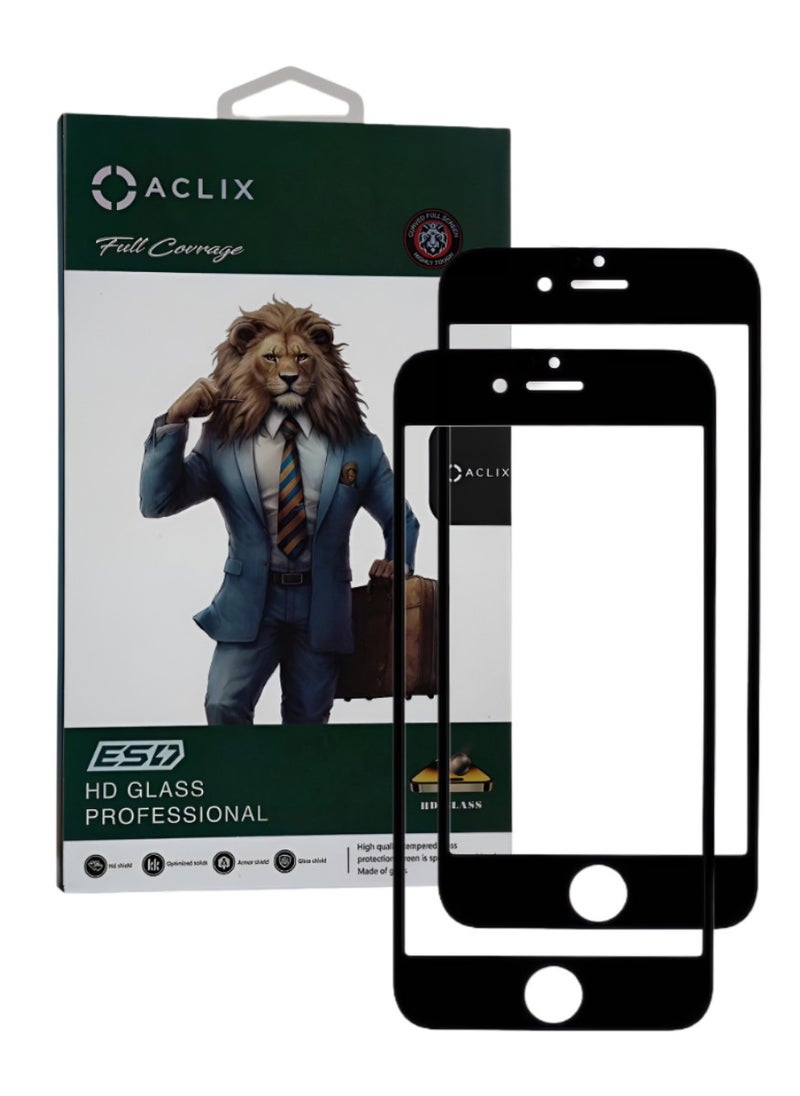 ACLIX 2 Pieces Antistatic ESD Dustof Premium Quality High Definition Anti-Spy Privacy Tempered Glass Screen tector Designed For  iPhone 7 Plus - Image 1