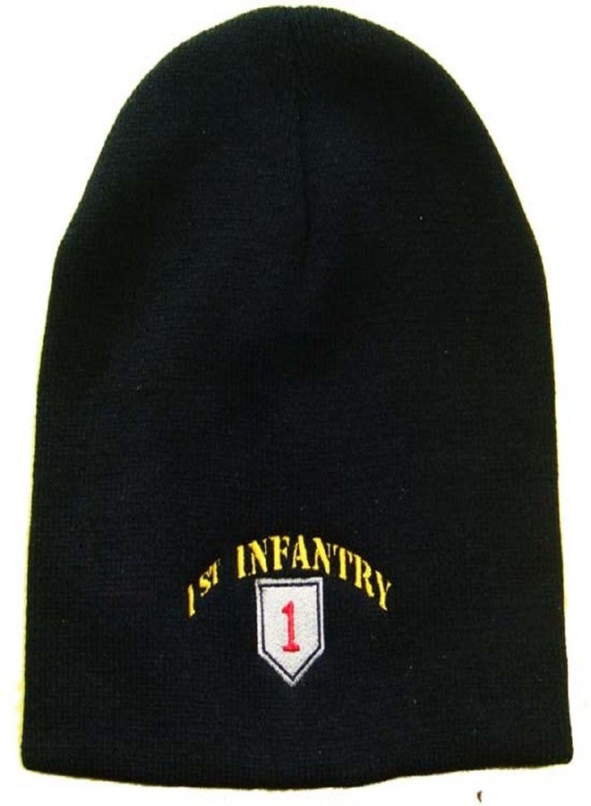 AES 8" 1st Infantry Division Military Embroidered Beanie Skull Cap Hat 778