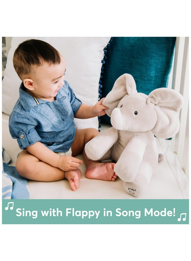 GUND Baby GUND Animated Flappy the Elephant Plush, Singing Stuffed Animal Baby Toy for Ages 0 and Up, Gray, 12" - Image 3