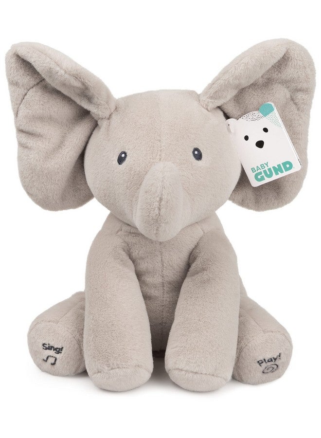 GUND Baby GUND Animated Flappy the Elephant Plush, Singing Stuffed Animal Baby Toy for Ages 0 and Up, Gray, 12" - Image 1