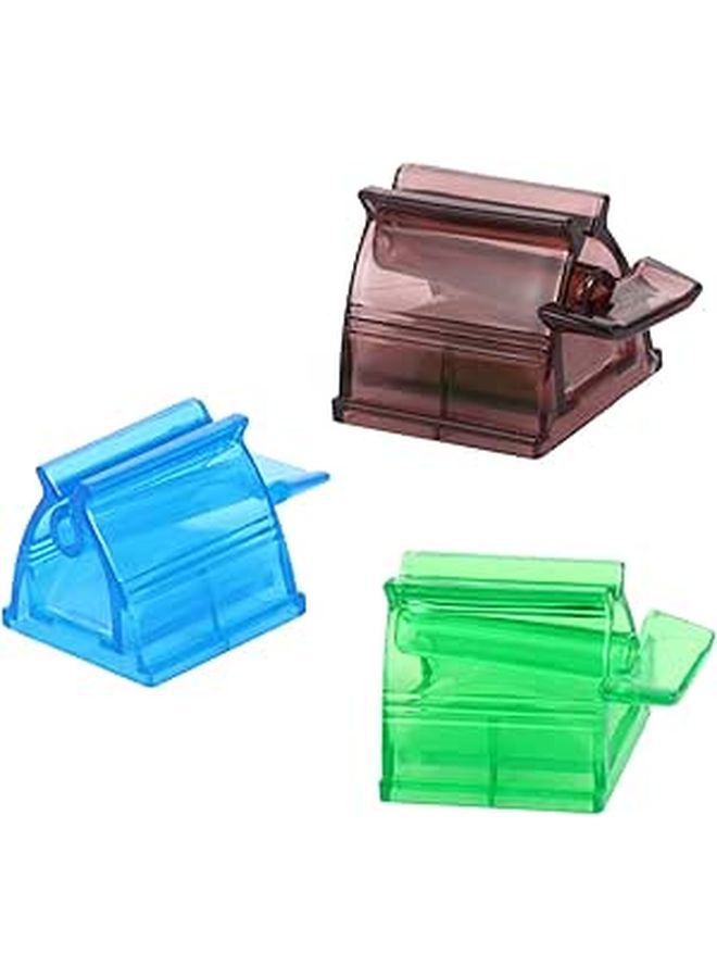 3Pcs Manual Toothpaste Dispenser Squeezer Rolling Tube Clamp For Creams Easy Install - Image 1