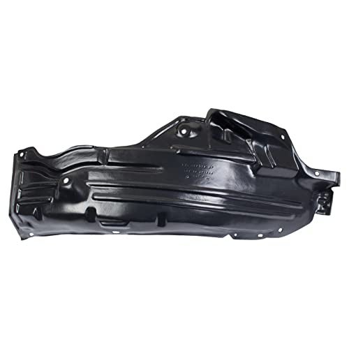TRQ Front Left Rearward Inner Fender Liner Black Drivers Side Compatible with 2006-2010 INFINITI M35 M45 IN1250104 - Image 1