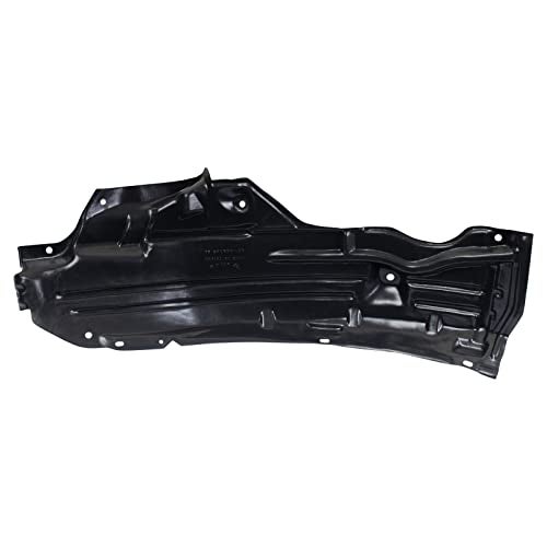 TRQ Front Left Rearward Inner Fender Liner Black Drivers Side Compatible with 2006-2010 INFINITI M35 M45 IN1250104 - Image 2