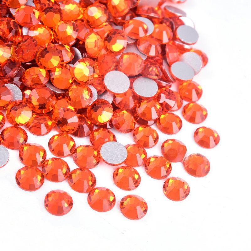 Decorative Rhinestones Flatback Crystals Accessories P25 Orange 