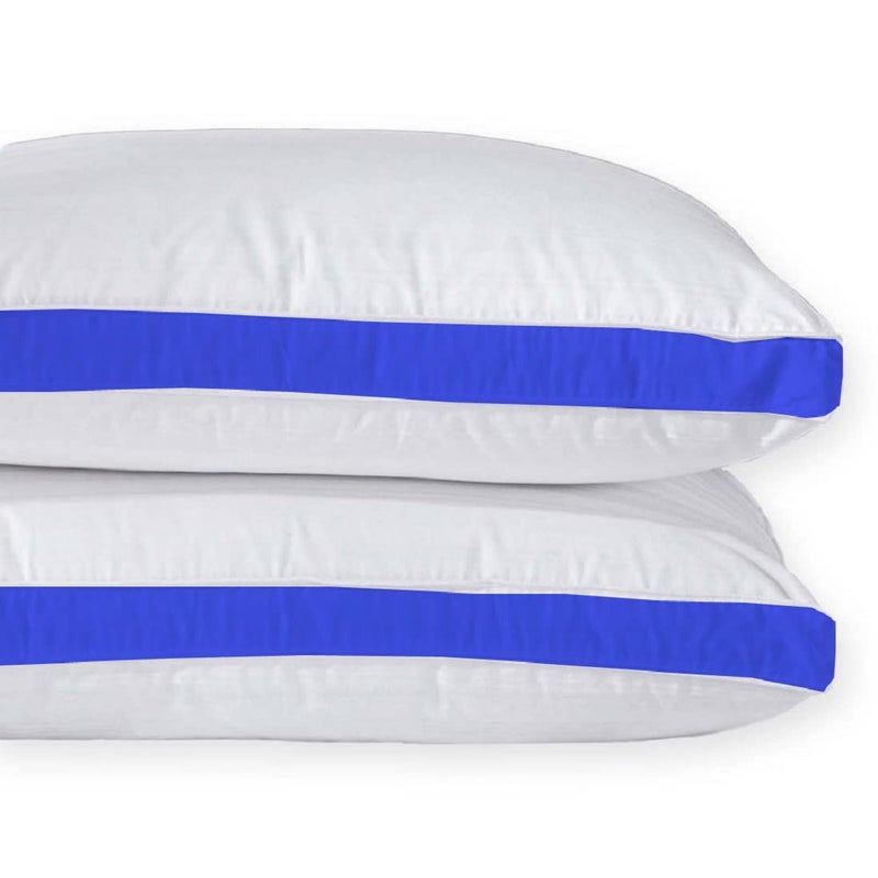 Texlux Super Support White Pillows 2 Pack Firm Support Bed Pillows Designed for Back and Side Sleepers - Image 2