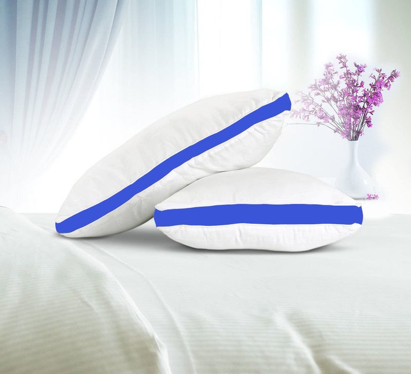 Texlux Super Support White Pillows 2 Pack Firm Support Bed Pillows Designed for Back and Side Sleepers - Image 1