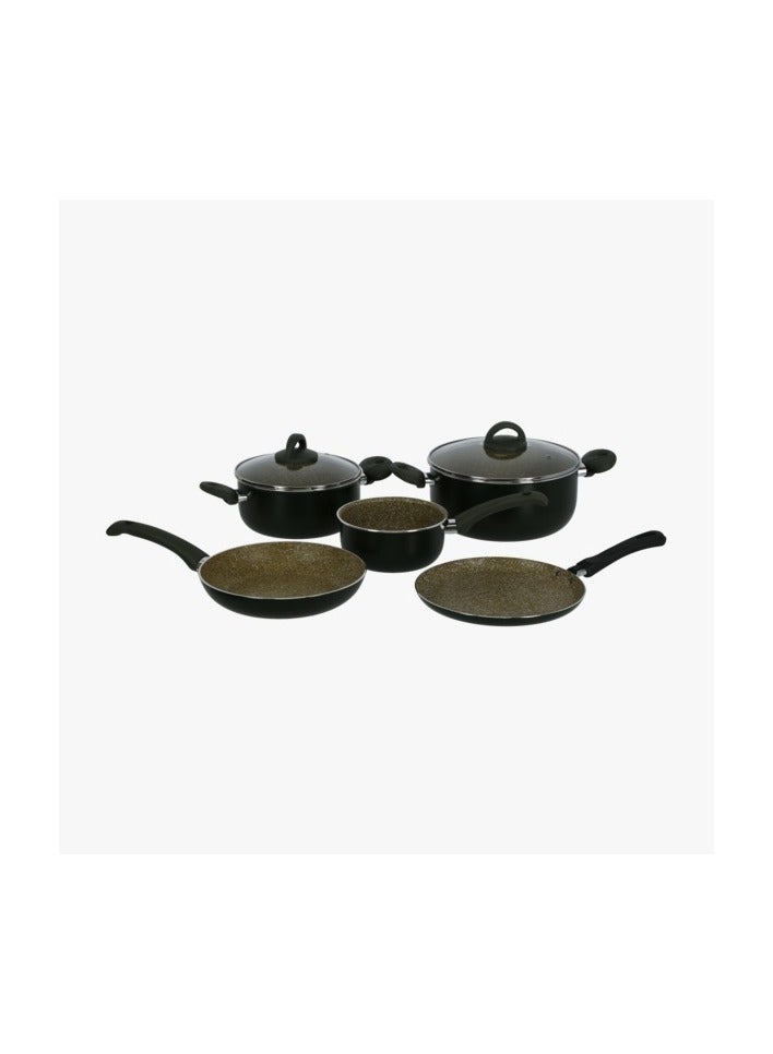 illa 7 Piece Bio Cook Oil Regular Bottom Cookware Set - Image 1