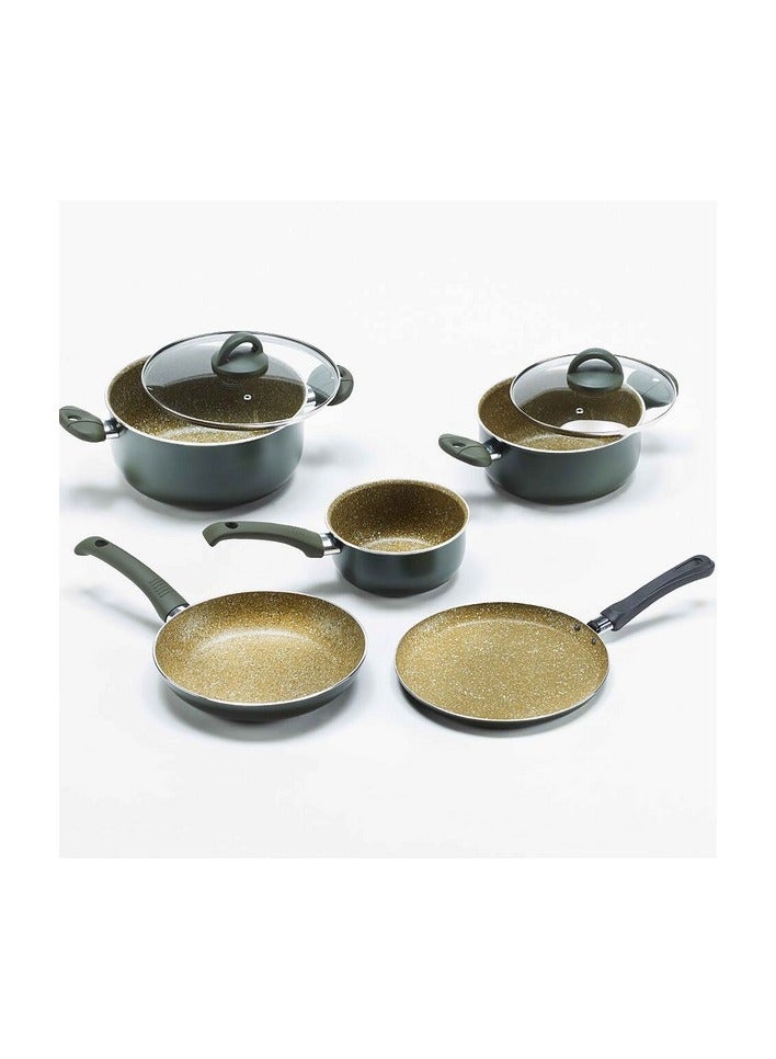 illa 7 Piece Bio Cook Oil Regular Bottom Cookware Set - Image 2
