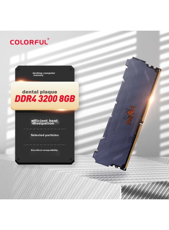 Colorful ذاكرة سطح مكتب ملونة 8 جيجابايت DDR4 3200، سلسلة زهانفو، رمادي تيتانيوم، C16 - Image 1