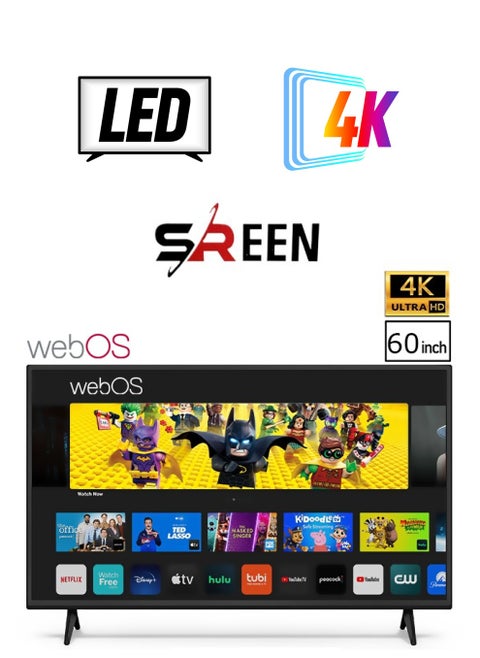 60 Smart Frameless LED Display - 4K Smart - Web OS with Magic Controller - SRET-60S4KW1