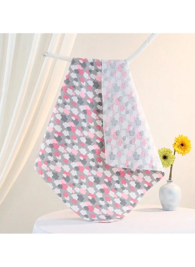 Kisunya Swaddle Blanket - 4pcs Neutral Baby Swaddle Blanket Set – Soft Cotton Newborn Swaddles with Simple Minimalist Designs, Unisex Baby Wraps for Boys and Girls, Perfect for Valentine's Day, Love-Themed Prints, Ideal for Sleeping, Cuddling, and Gifting - Image 3
