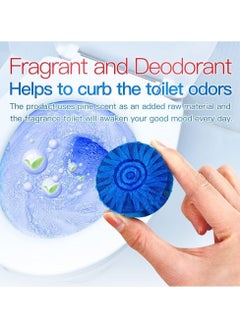 Goodern 20 Pcs Toilet Bowl Cleaner,Blue Toilet Bowl Cleaners Block Toilet Refresher Toilet Cleaning Block,Powerful Bathroom Toilet Tank Cleaner Deodorizer Bathroom Cleaner With Rich Foam And Fragrance  - Image 1