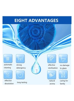 Goodern 20 Pcs Toilet Bowl Cleaner,Blue Toilet Bowl Cleaners Block Toilet Refresher Toilet Cleaning Block,Powerful Bathroom Toilet Tank Cleaner Deodorizer Bathroom Cleaner With Rich Foam And Fragrance  - Image 4