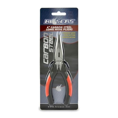 Hi-Seas Carbon Steel Long Nose Pliers, 6 Inch Length - Image 2