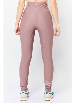 Adidas Women Brand Logo Swim Pants, Mauve  - Image 4