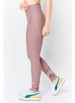 Adidas Women Brand Logo Swim Pants, Mauve  - Image 3