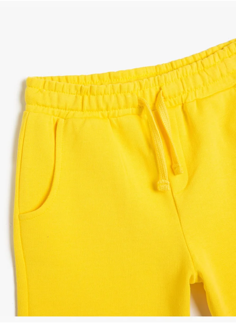كوتون Basic Shorts Drawstring Pocket Detail Cotton