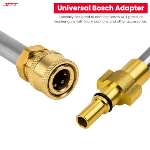 JPT Pressure Washer Accessory Combo Pack | 45° Adjustable Swivel Coupler (360° Rotation) | Bosch Adapter (1/4-Inch Quick Connect) | 5-Piece Universal Nozzle Tip Set (0°–65° Spray Patterns) - Image 5