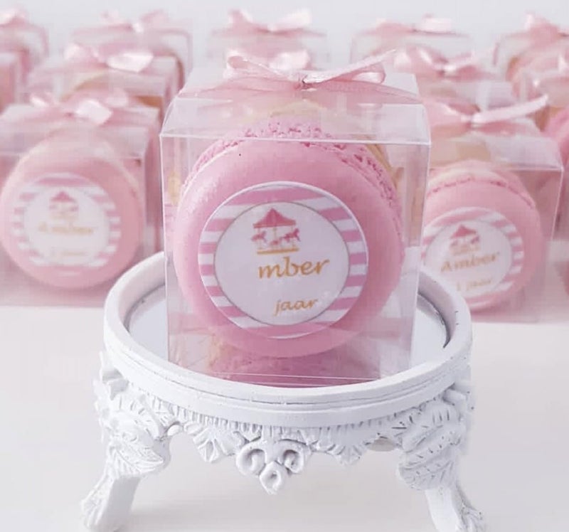 RomanticBaking 50 Pack Bulk 2x2x2 Inch Clear Gift Boxes Macaron Boxes Gift Boxes Small Chocolate Bomb Box Birthday Wedding Party Favor Boxes - Image 1