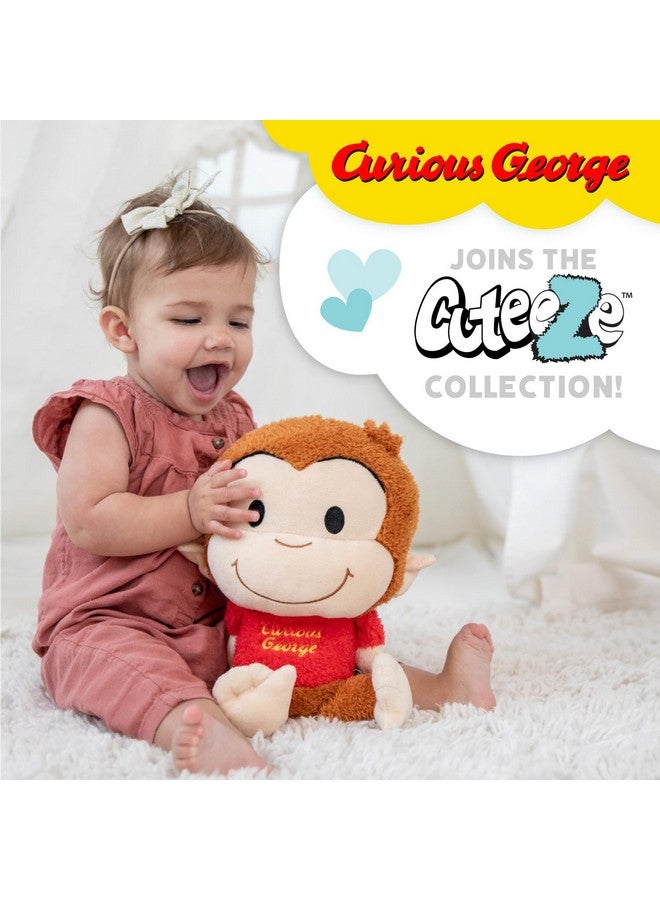Kids Preferred دميّة قرد جورج الفضولي المحبوبة للأطفال - هدية دمية محشوة لطيفة للأطفال الرضع والأولاد والبنات - 12 بوصة - Image 2