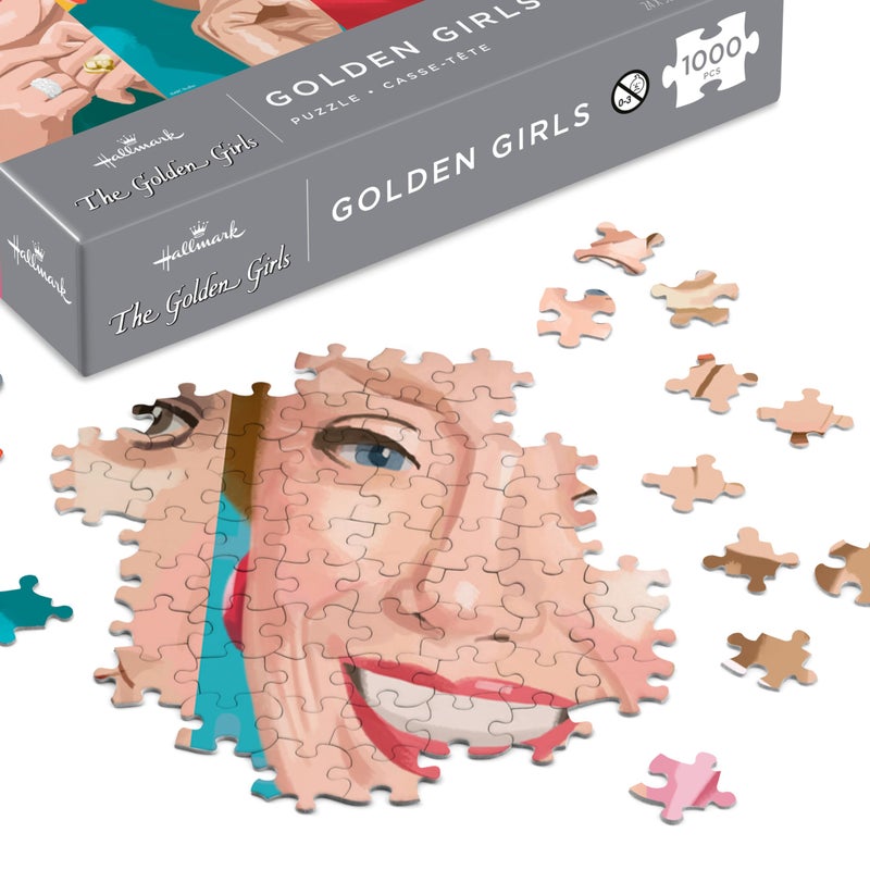 Hallmark The Golden Girls 1000-Piece Jigsaw Puzzle (Rose  Dorothy  Blanche  Sophia)  Gift for Friend  Mom  Sister - Image 4