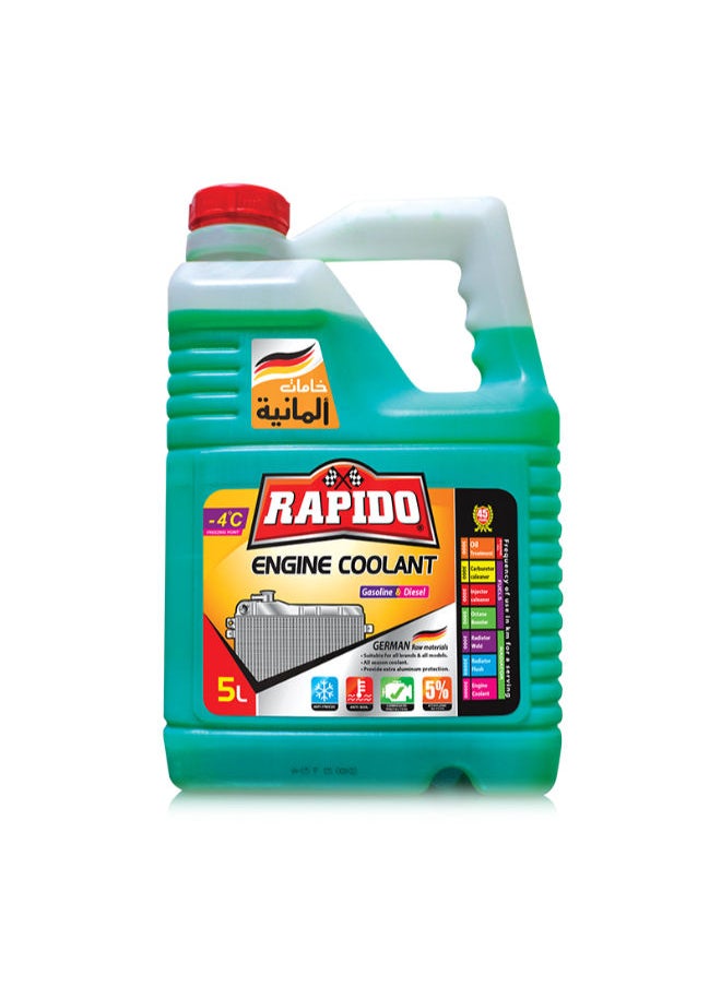 Rapido Rapido Coolant 5 Litre - Green 