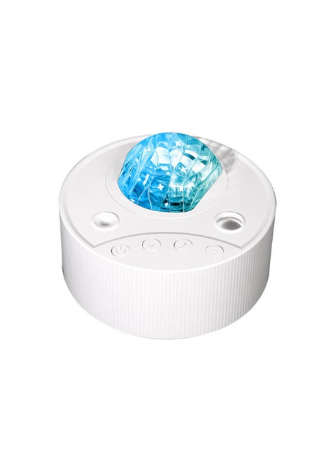 Dedicated To Dual-effect UFO Projection Lamp Bluetooth Northern Lights Galaxy 2-in -1 Switching Star Projector Atmosphere-Power Supply:4W-Light Color:Star Disk USB Bluetooth White