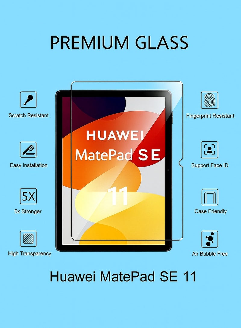 Screen Protector for Huawei Mate Pad SE 11 – Tempered Glass, Anti-Break, Shock Resistant, High Transparency, Smooth Touch, Easy Installation - Image 1